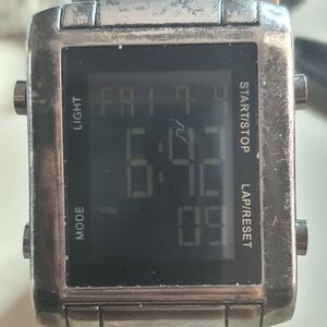 10/$20 MDC74571W Black Stainless Steel Digital Men's Watch